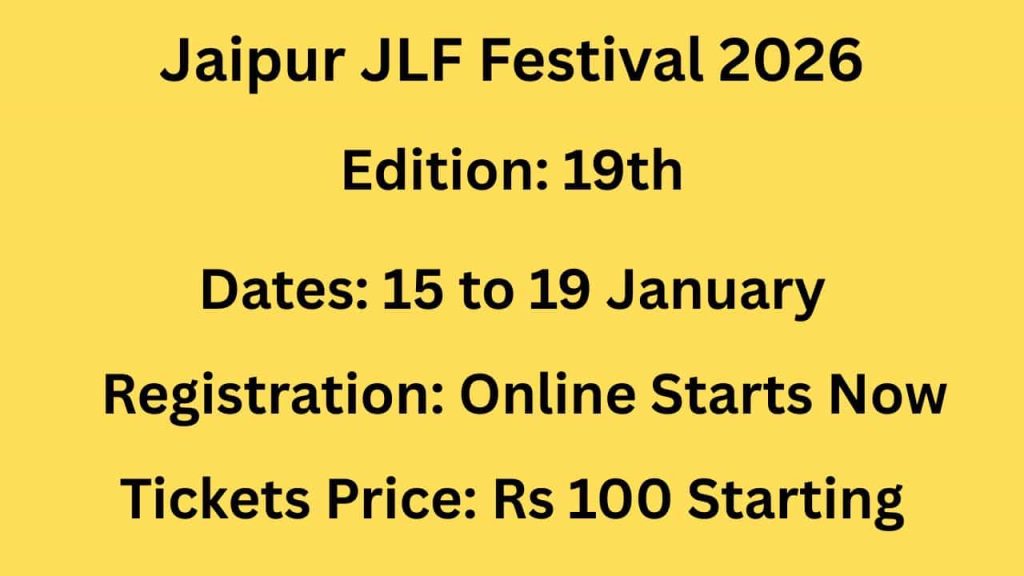 Jaipur Literature Festival Registration